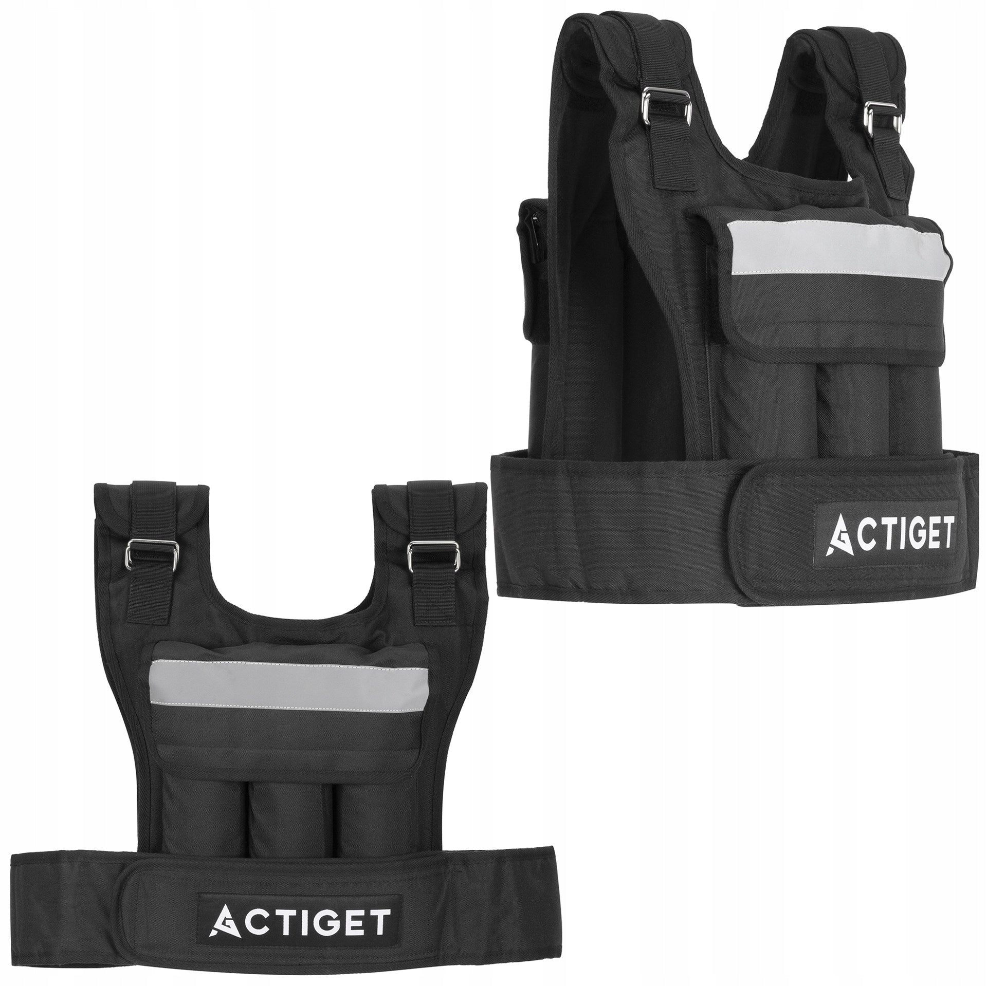 WEIGHTED VEST 20kg ADJUSTABLE TRAINING FOR WEIGHTED EXERCISES Model ACT0124 KAMIZELKA OBCIĄŻENIOWA 20 KG