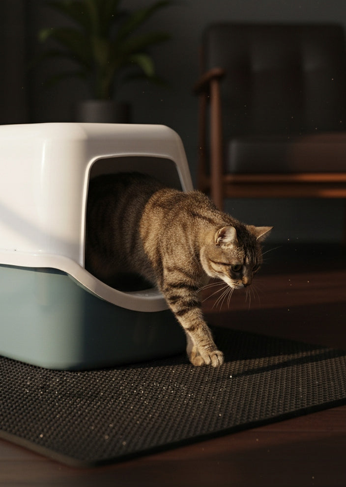 WEISNER Mat4cat | ORIGINAL EVA MAT 60X45 LITTER BOX RUG XL Trade name MATA PODKŁADKA POD KUWETĘ POD MISKI DLA KOTA PSA WYCIERACZKA ELEGANCKA DYWANIK POD KUWETĘ