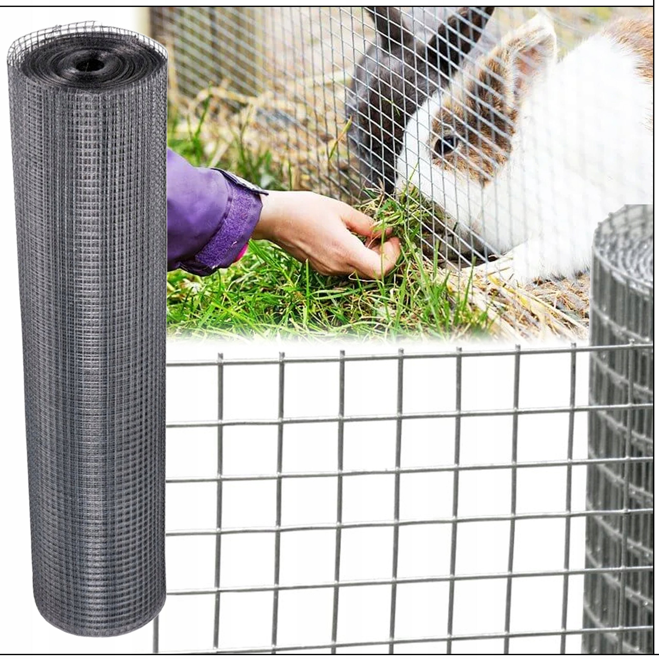 WELDED MESH BREEDING AVIARY, height 1m length 25m, eye 13x13mm ZINC Mesh material galvanized welded