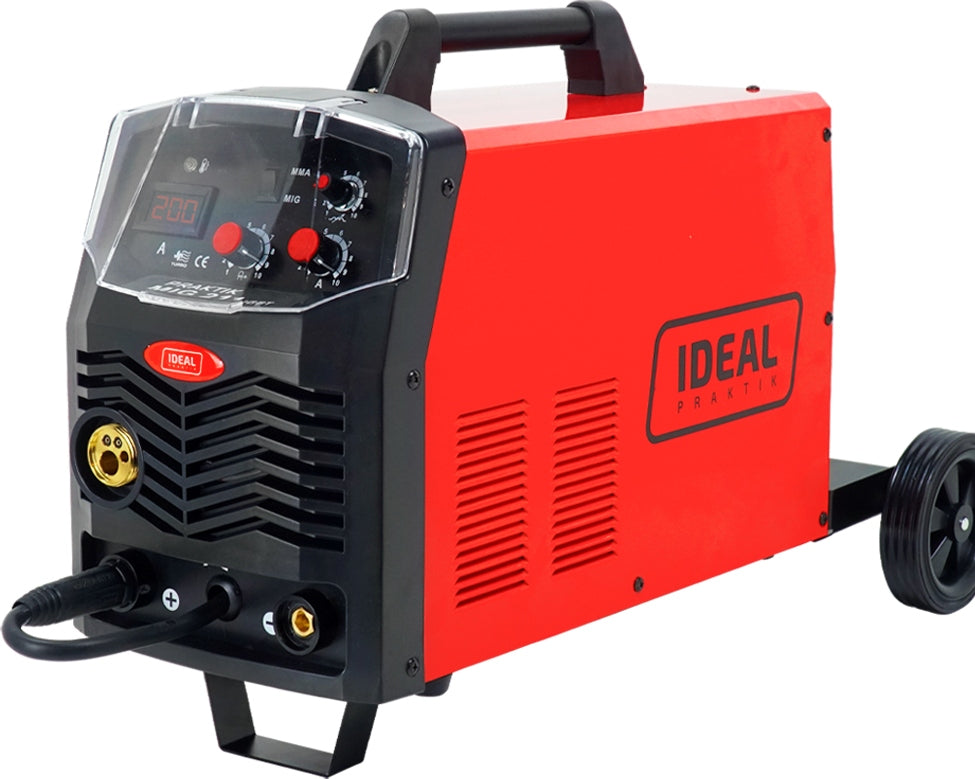 WELDER MIGOMAT MIG MAG MMA TIG 200A 3in1 SET WIRE MASK SOLDERING Manufacturer code HRS-5 Spawarka IGBT PRAKTIK MIG 211