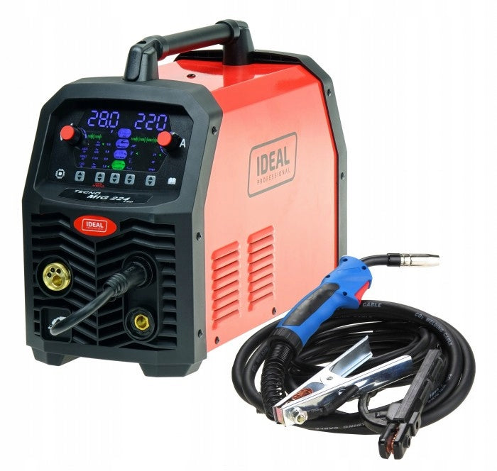 WELDER MIGOMAT TECNOMIG 224 LED 4x4 220A 60% MMA SYNERGY IDEAL+REDUCER