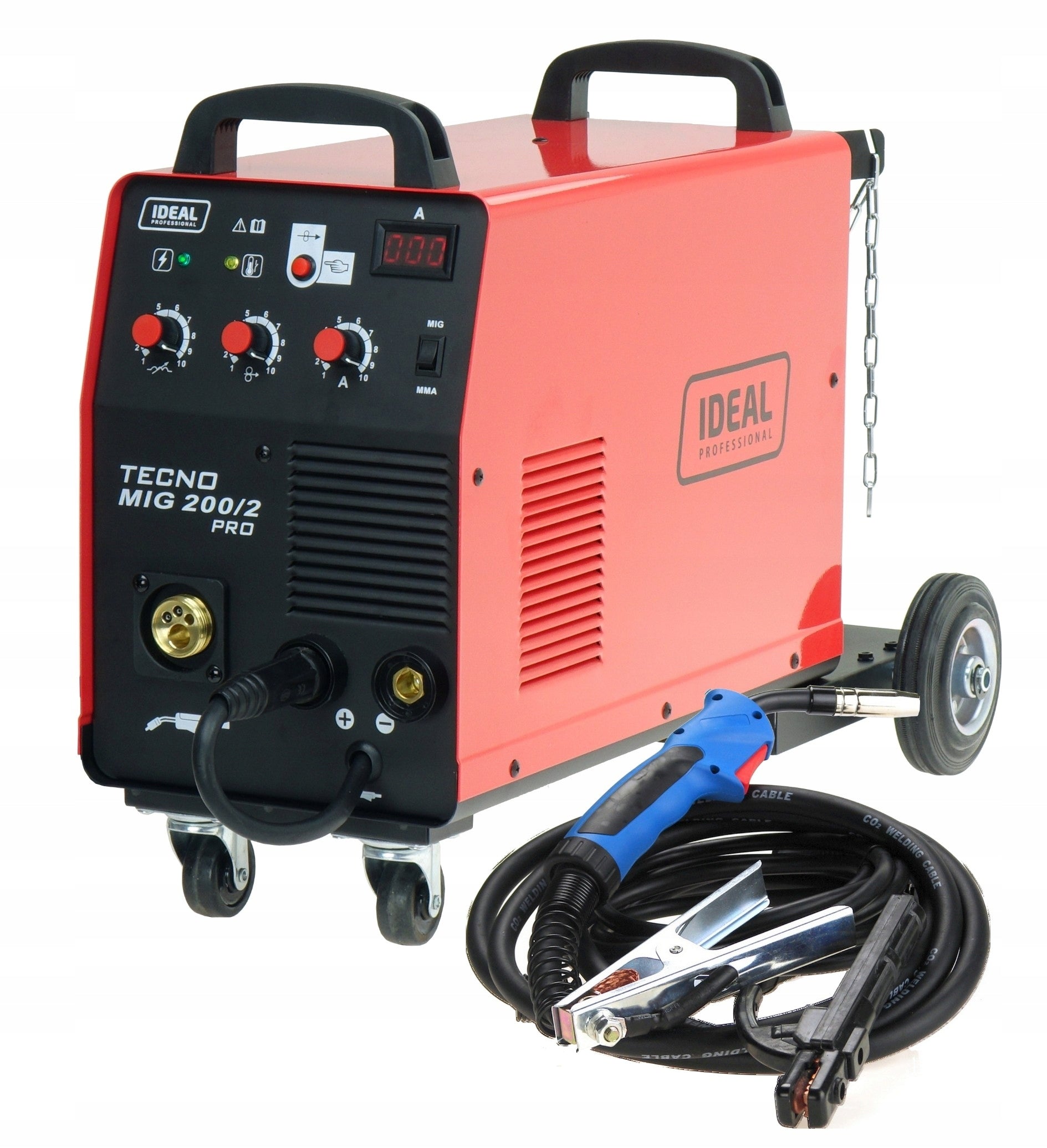 WELDER Migomat Ideal Tecnomig 200/2 PRO IGBT MMA 230/400V Cylinder Set Packaging status original