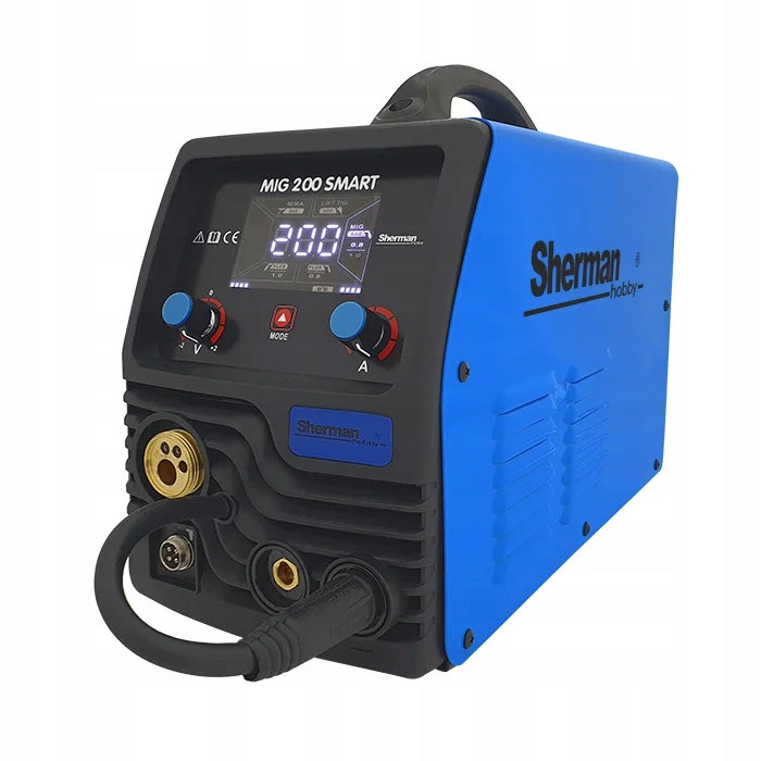 WELDER SHERMAN SMART MIG 200A Synergy MAG MMA TIG 230V INVERTER