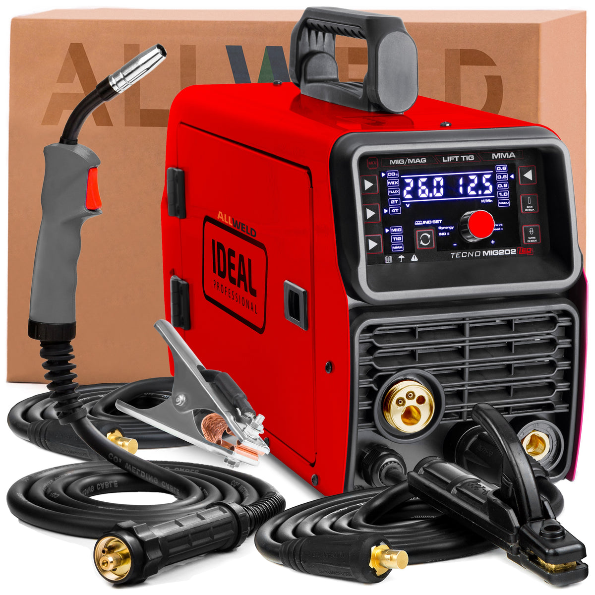 WELDING MACHINE 3IN1 IDEAL TECNO MIG 202 TIG LIFT SYNERGY SOLDERING 230V 200A EAN (GTIN) 5907195564179
