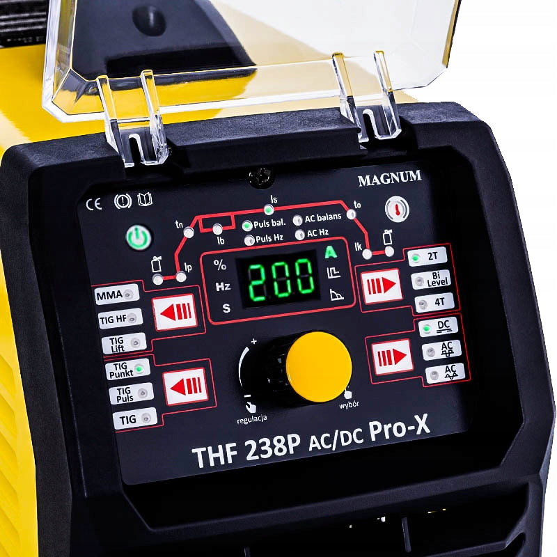 WELDING MACHINE MAGNUM TIG THF 238 PRO-X AC/DC Bi LEVEL Manufacturer code U I THF238PRO-X ZESTAW#1