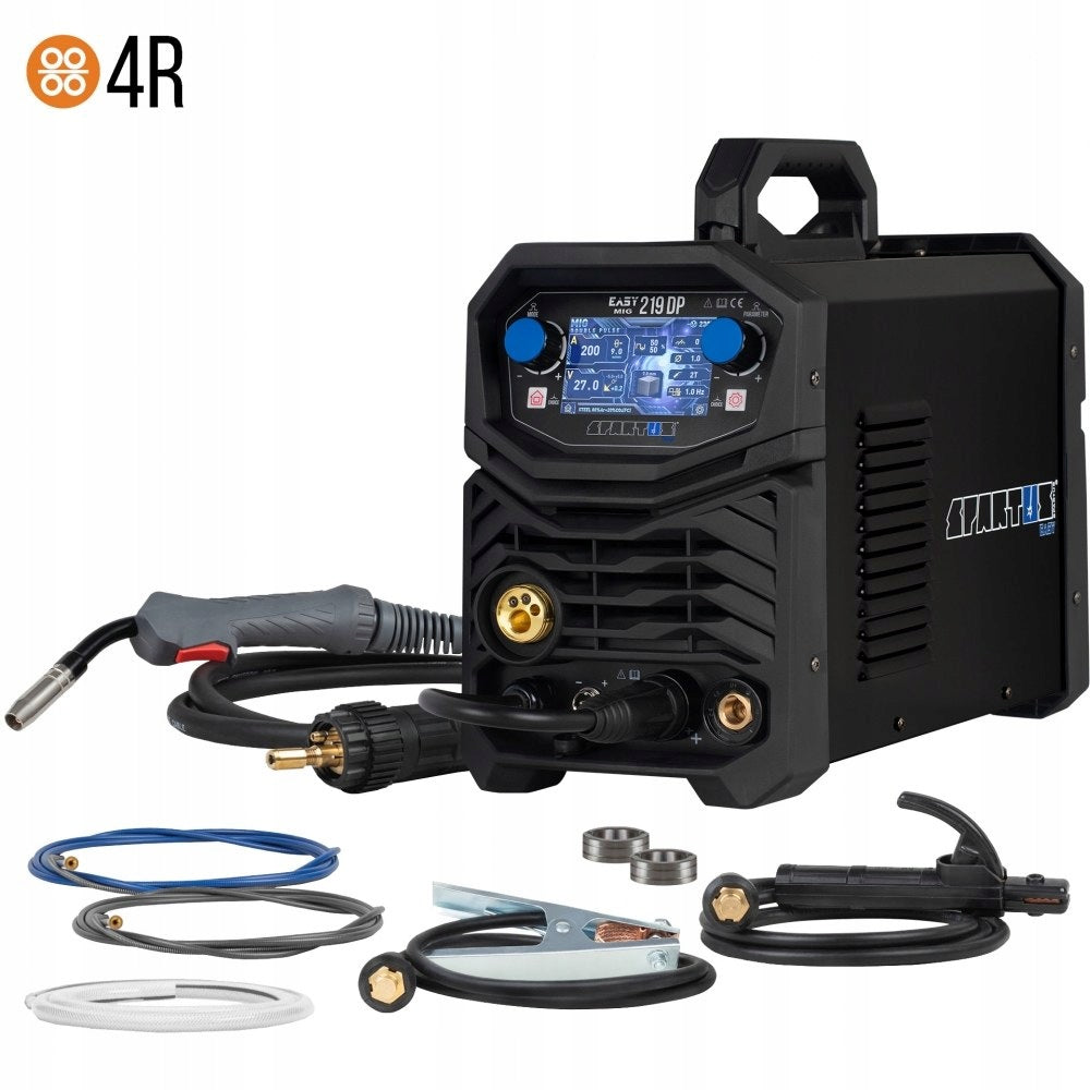 WELDING MACHINE MIG MAG SPARTUS EASYMIG 219 PULSE MIG TIG MMA FEEDER 4R