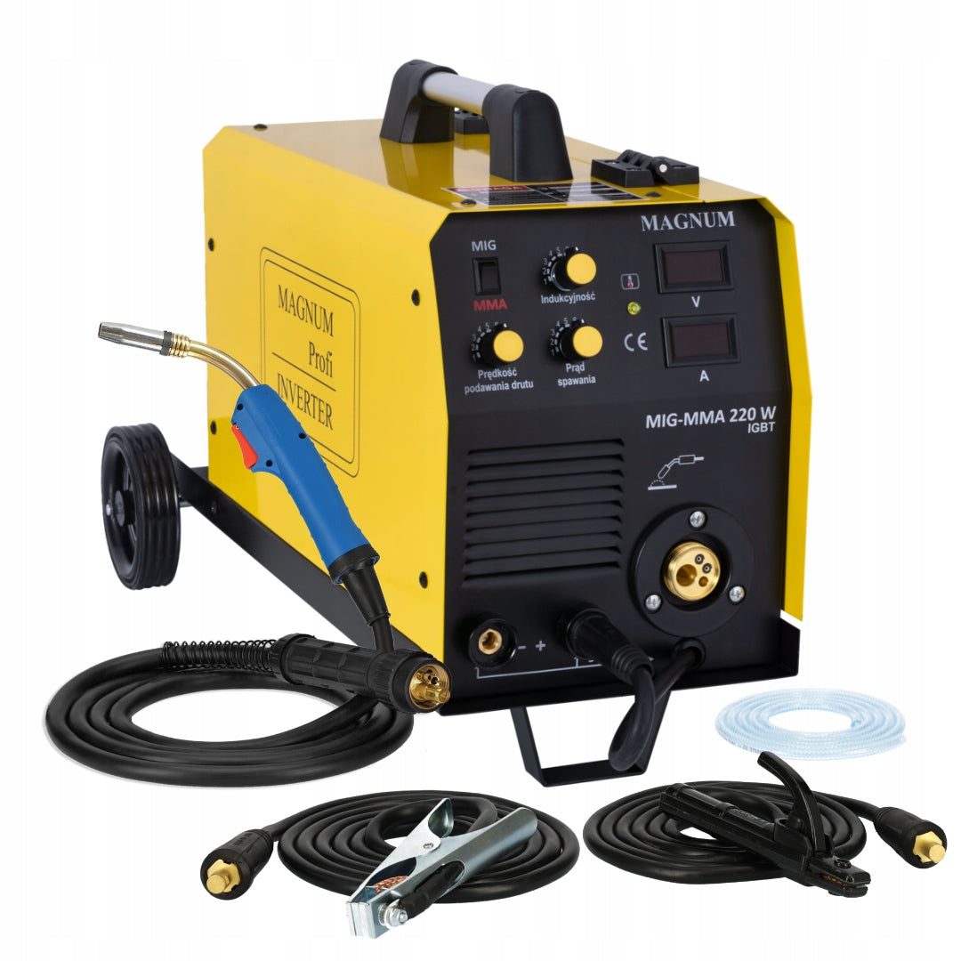 WELDING MACHINE MIGOMAT 200A MAGNUM SOLDERING 230V IGBT MIG/MAG MMA SET