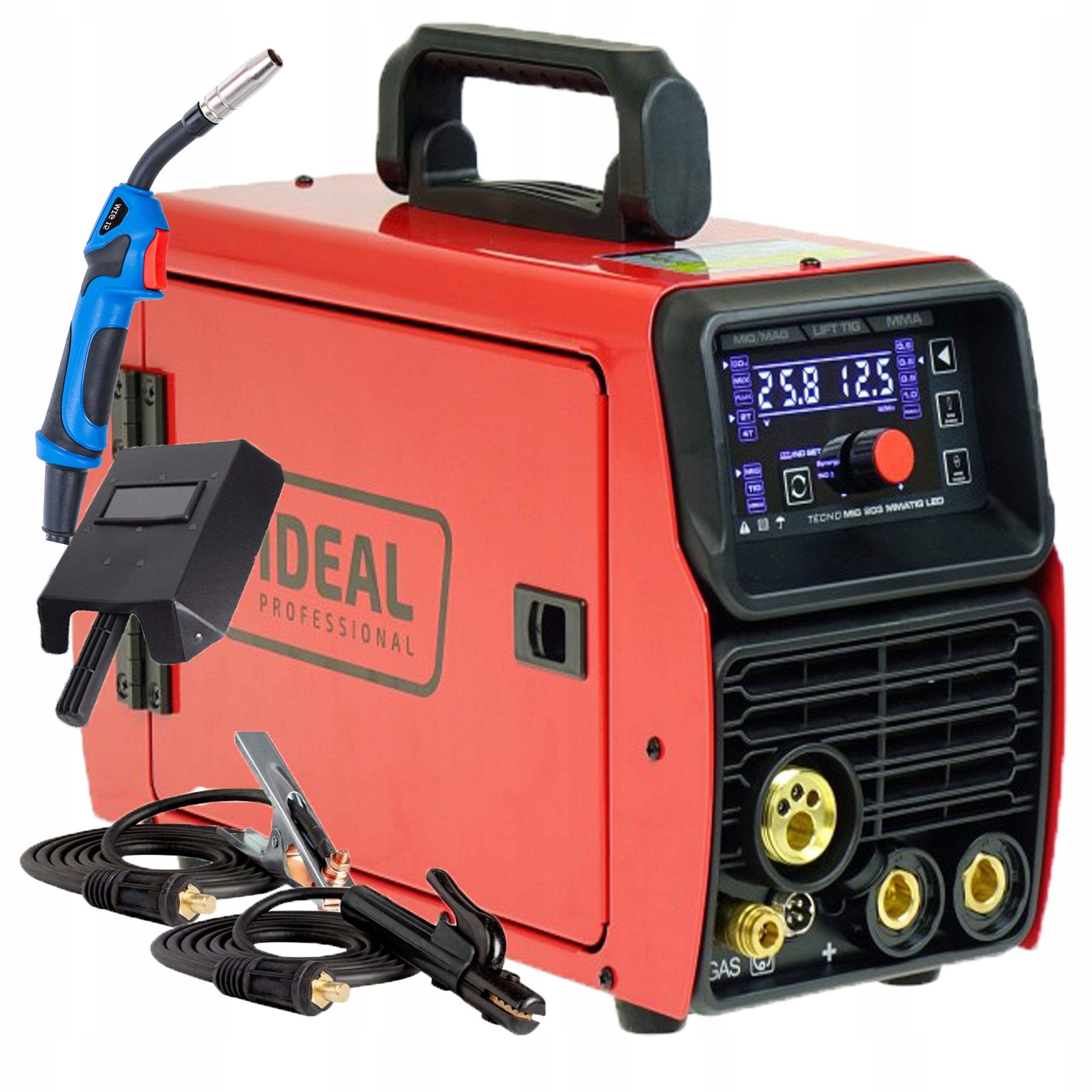 WELDING MACHINE MIGOMAT IDEAL TECNO MIG 203 200A MMA TIG 3IN1 SYNERGY SET