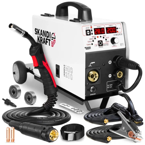 WELDING MACHINE MIGOMAT ISIMPLE MIG 210 CART MMA TIG 230V 200A IGBT SKANDI KRAFT