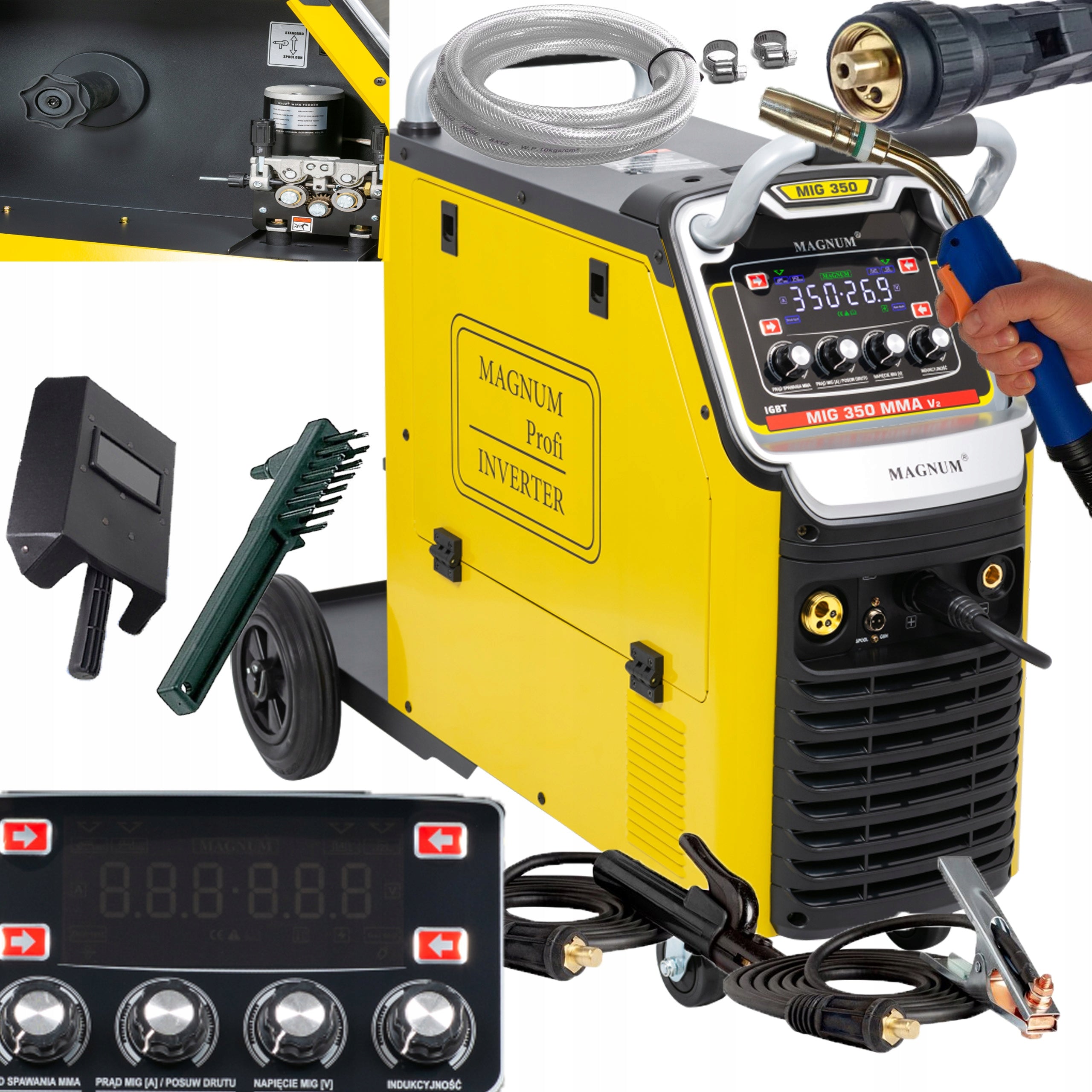 WELDING MACHINE MIGOMAT MAGNUM MIG 350 V2 MMA TIG LIFT 3IN1 350A SOLDERING