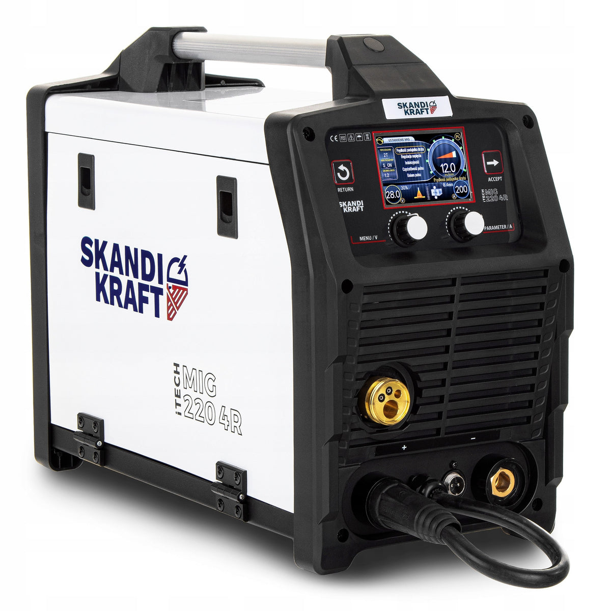 WELDING MACHINE MIGOMAT SKANDI KRAFT MIG 220 4R MIG MAG MIGOMAT SYNERGY ALUMINIUM Packaging status original