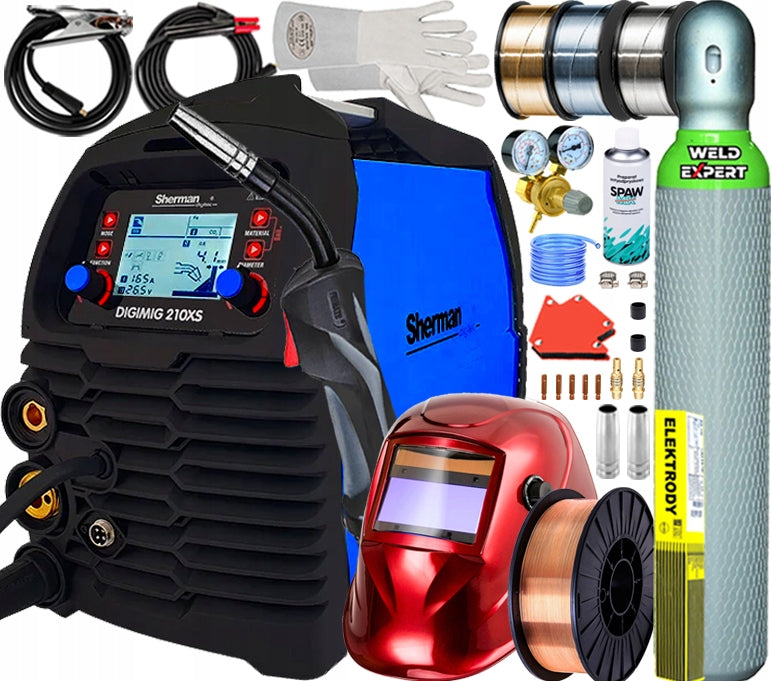 WELDING MACHINE SHERMAN DIGIMIG 210XS SYNERGY 4T SPOT