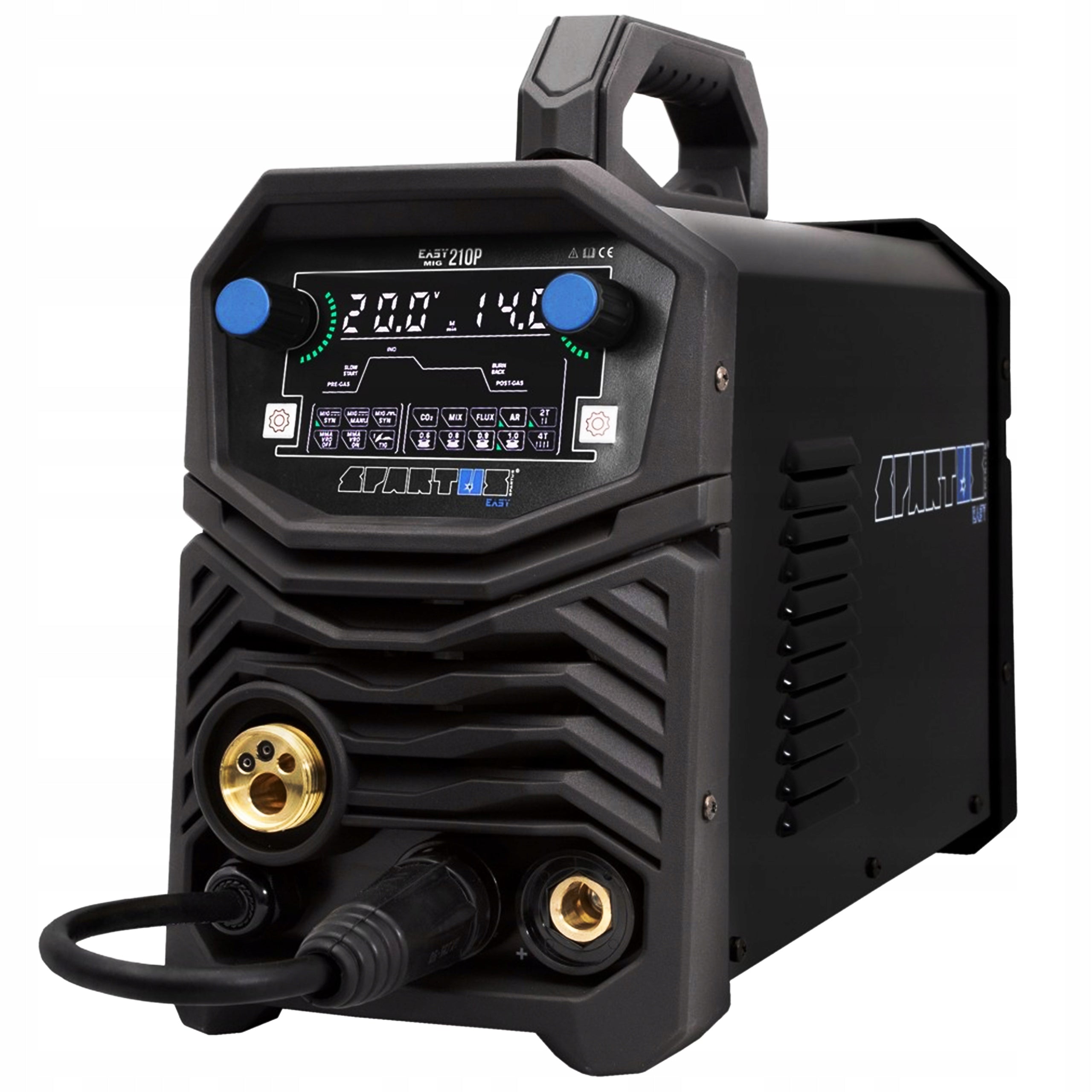 WELDING MACHINE SPARTUS EASY MIG 210 PULSE 230V 200A SYNERGY MMA TIG LIFT Packaging status original