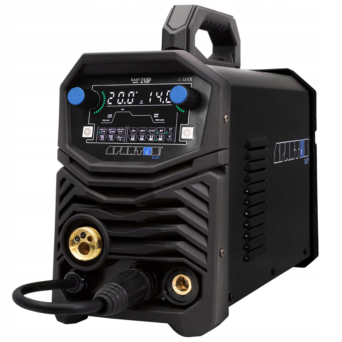WELDING MACHINE SPARTUS EASYMIG 210 PULSE 230V 200A SYNERGY TIG LIFT HOT START Manufacturer code EASYMIG210P-PAK-15-3 MAMP-15-T