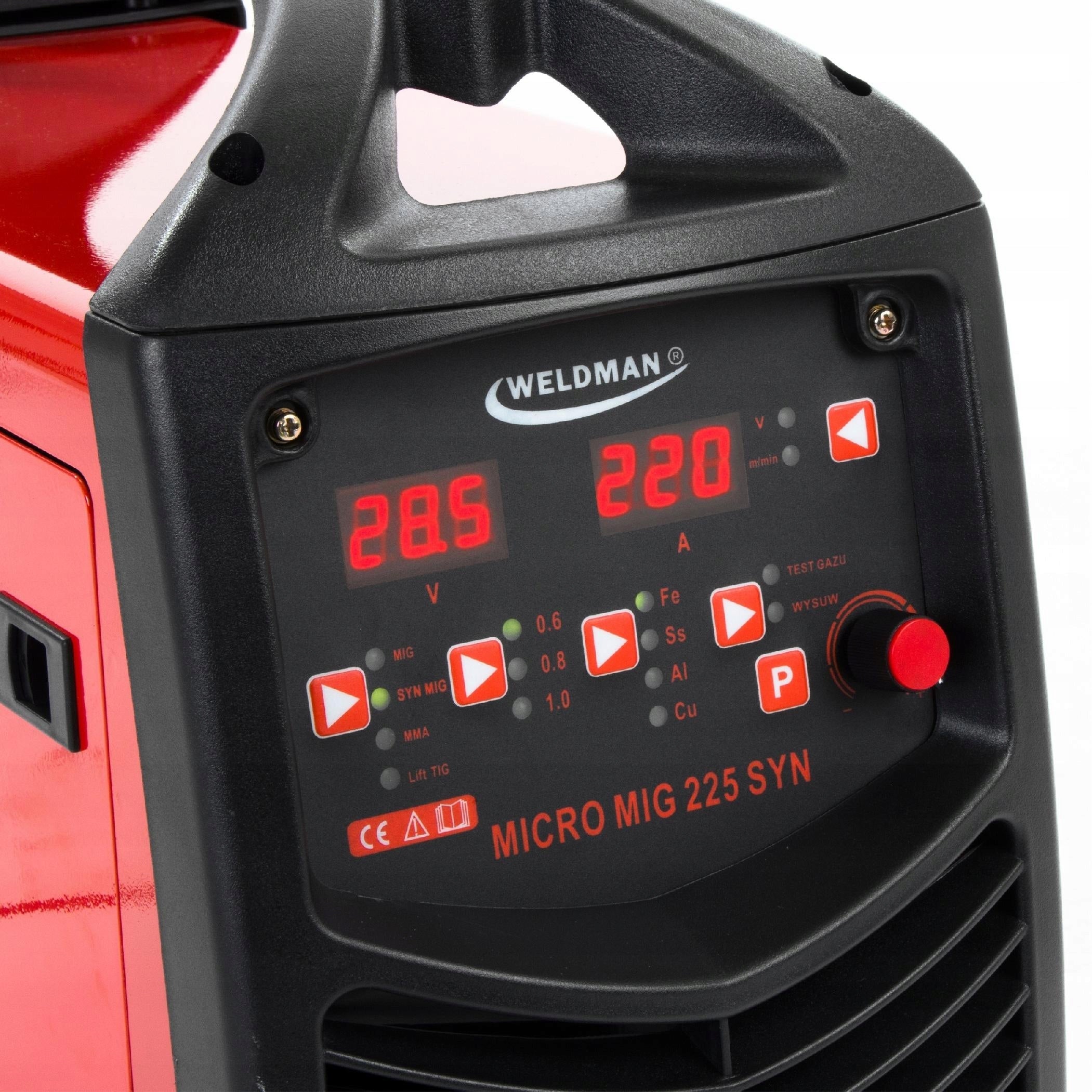 WELDING MACHINE WELDMAN MICRO MIG 225 SYN 230V 220A MMA TIG SYNERGY SOLDERING Manufacturer code Micro MIG 225 SYN