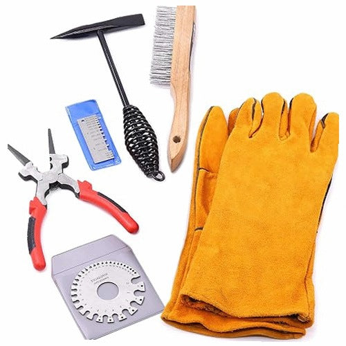 WELDING TOOLS SET OF 6 HAMMER PLIERS BRUSH FOR WELDERS