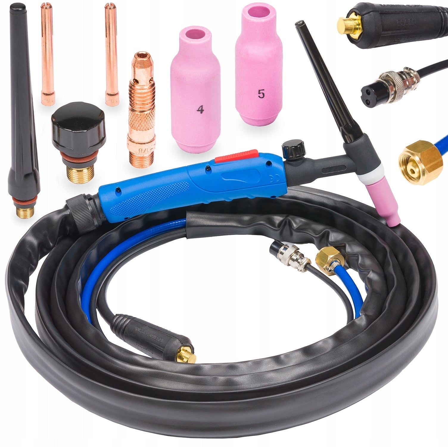 WELDING TORCH TIG-17V-35 LENGTH 4M CONNECTOR 35/50 POWERMAT Packaging status original