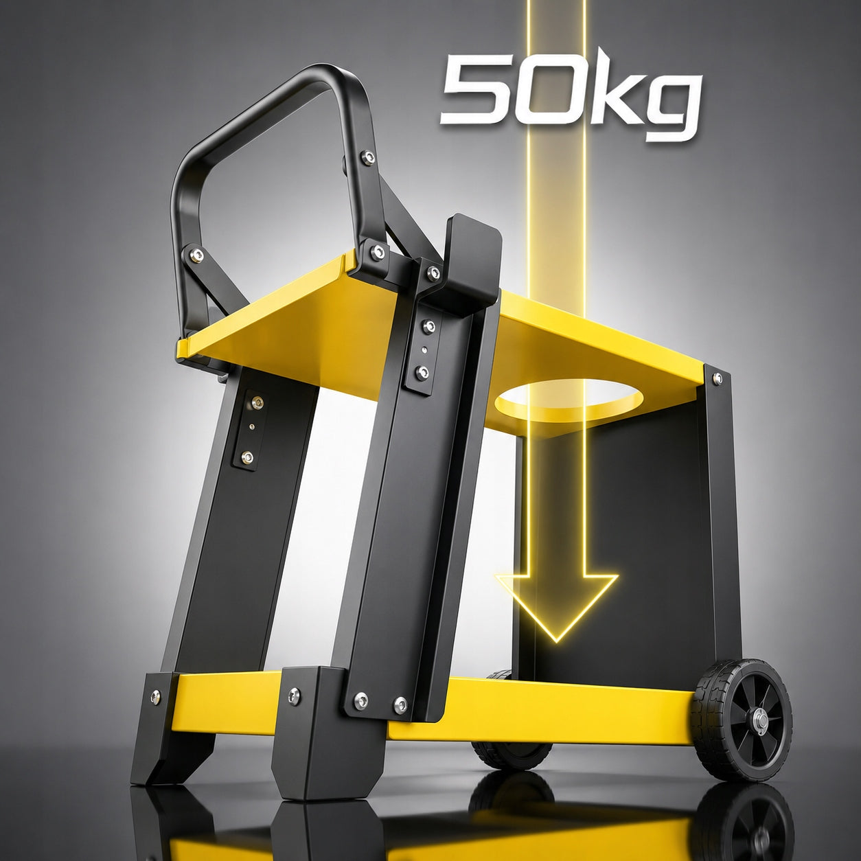 WELDING TROLLEY FOR MIG flux MAJSTER PRO MP0185 WELDING MACHINES Adjustable + - Product height 71 cm