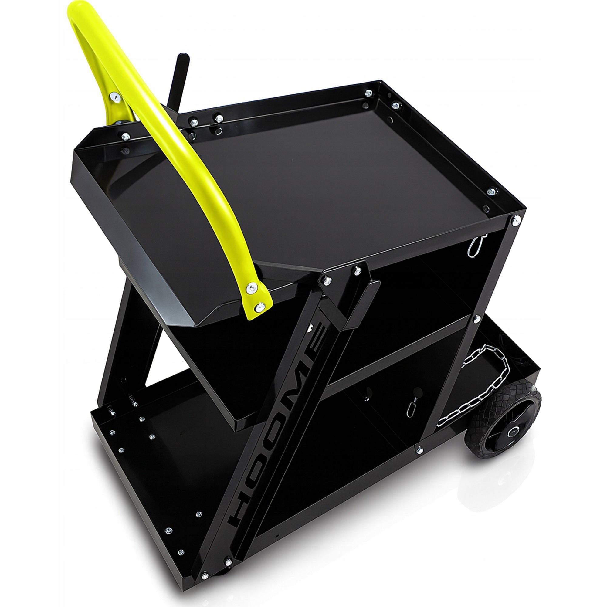 WELDING TROLLEY FOR WELDING MACHINES with shelf for cylinders on wheels TOOLME TM210 PRO Maximum load 80 kg