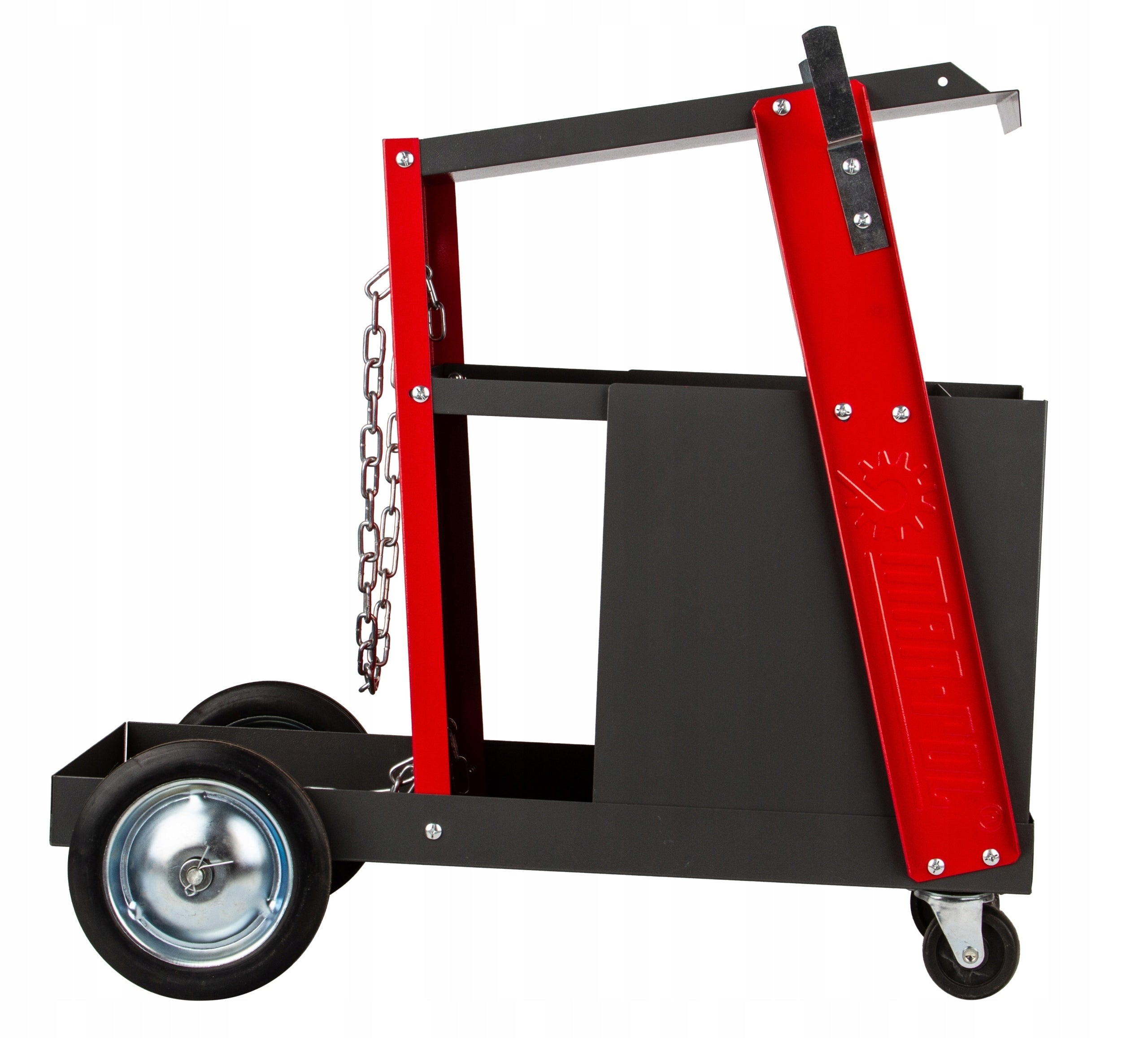 WELDING TROLLEY WITH 4 FOUR DRAWERS FOR WELDING MACHINES + CYLINDER SHELF Product weight with unit packaging 11 kg