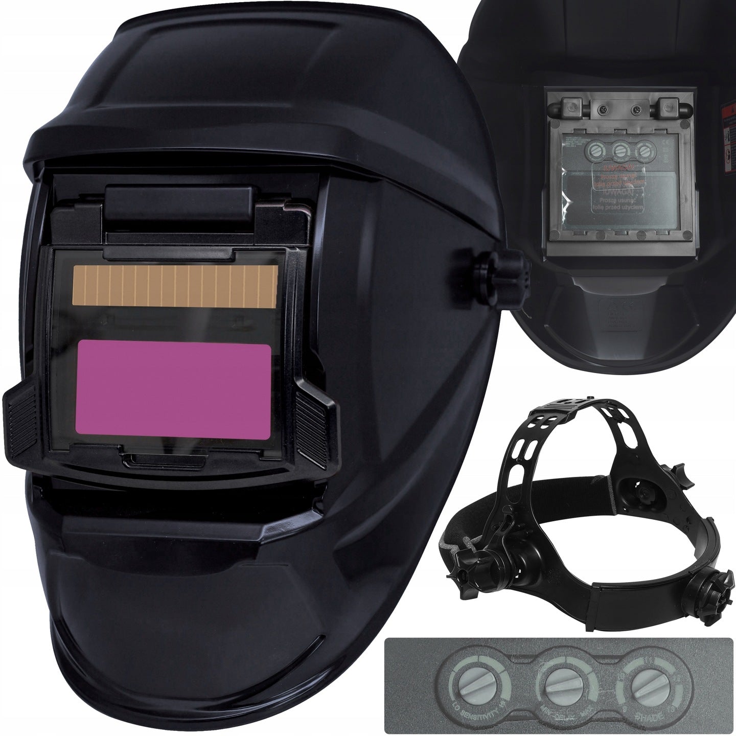 WELDING VISOR MASK FOR WELDING ADJUSTABLE SELF-TINTING EAN (GTIN) 5902270791068
