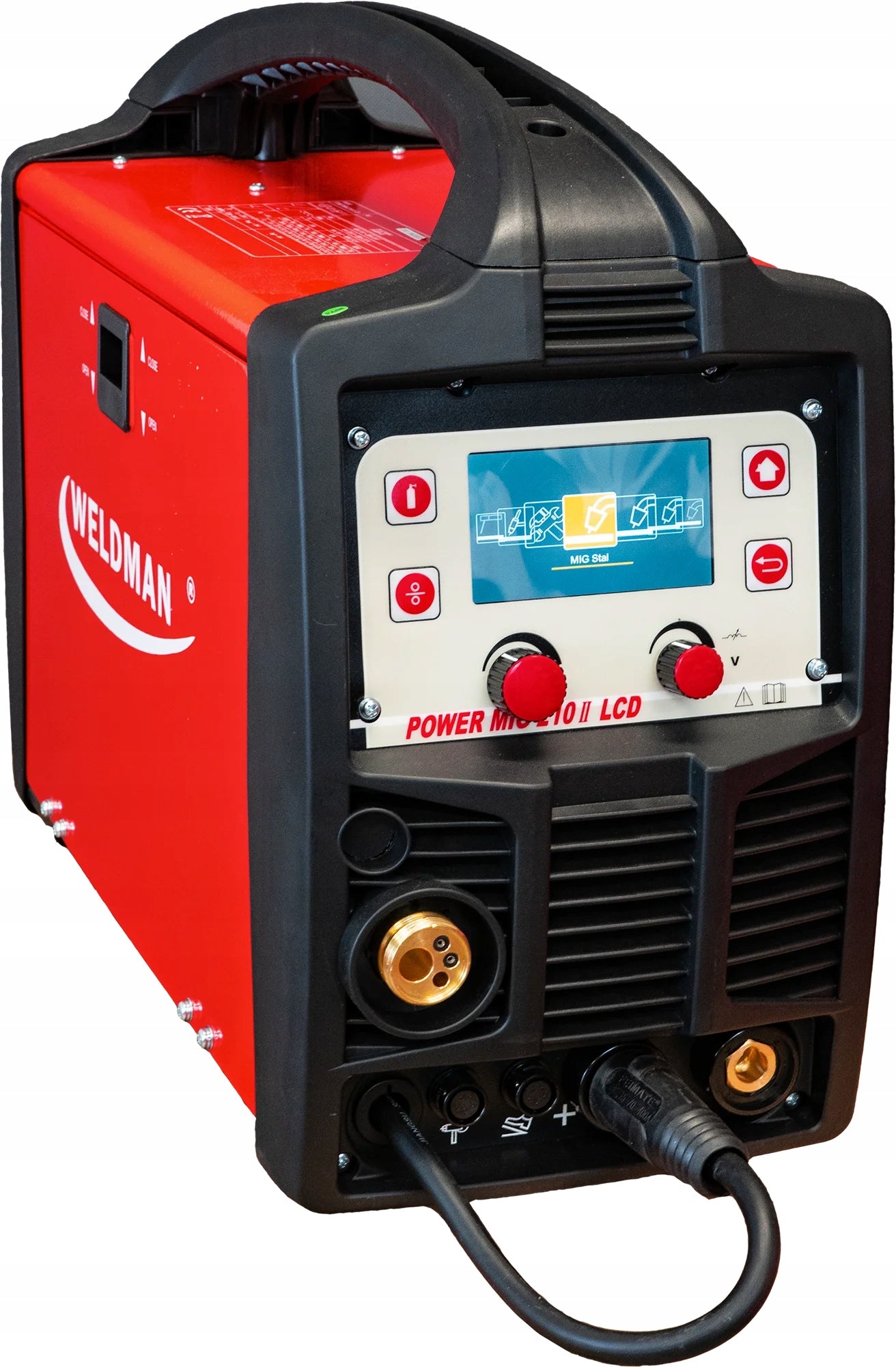 WELDMAN SEMI-AUTOMATIC WELDING MACHINE POWERMIG210 LCD SYN MIG/TIG/MMA 4×4