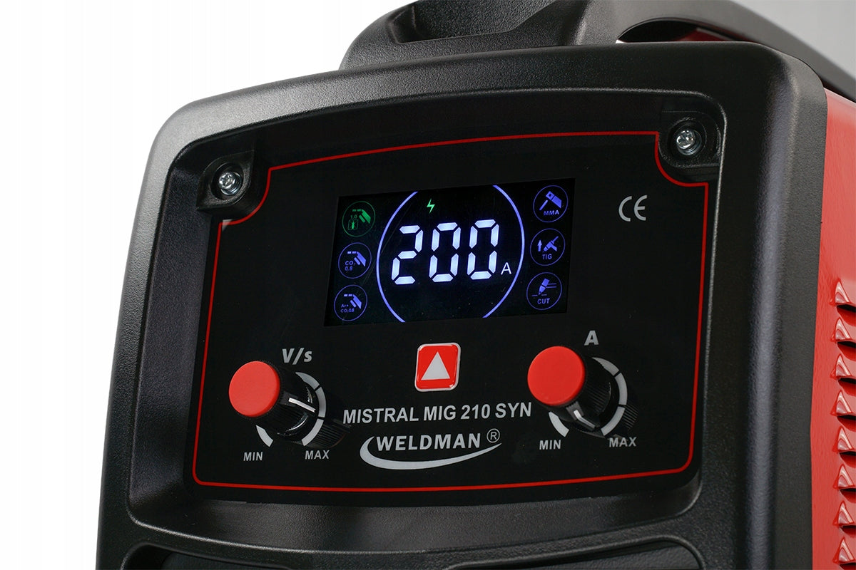 WELDMAN semi-automatic WELDER MIGOMAT PLAZMA TIG MMA MISTRAL MIG 210 SYNERGY Manufacturer code MISTRAL MIG 210 cut RSH2