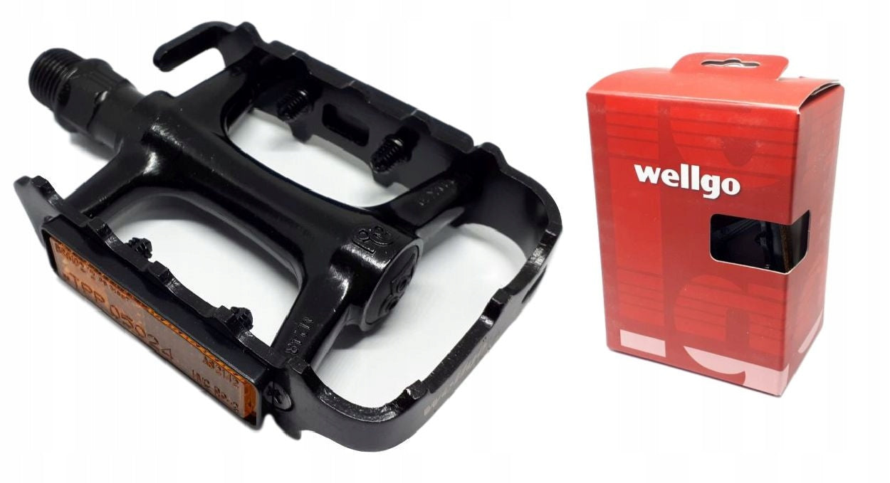 WELLGO M-248DU bicycle pedals, aluminum, BLACK