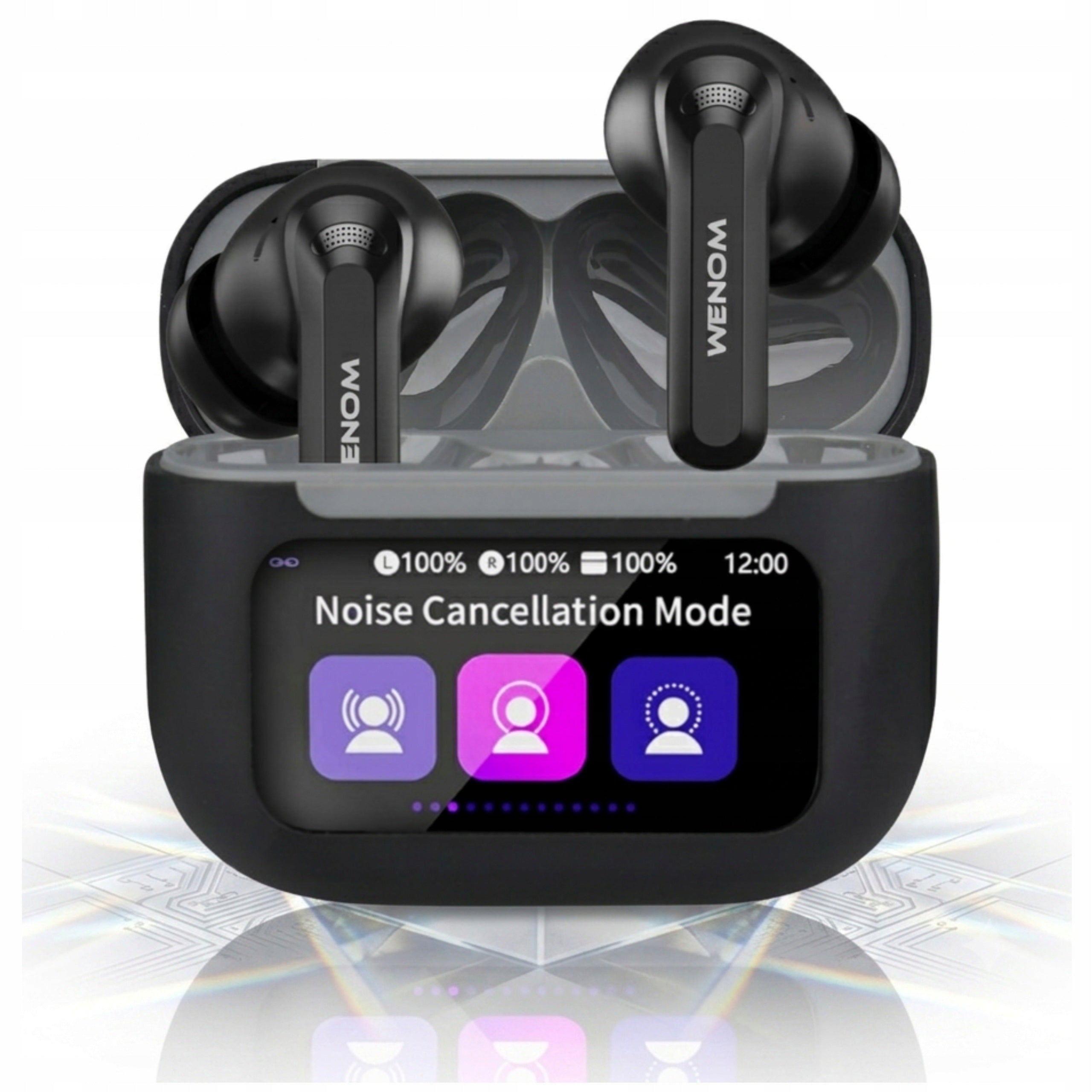 WENOM ANC ENC Bluetooth WIRELESS In-Ear Headphones Two Microphones