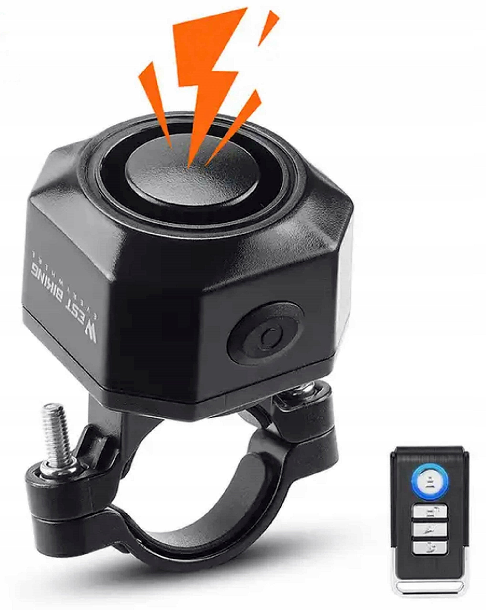 WESTBIKING Bicycle Alarm Range 80m Very Loud USB Shock Response