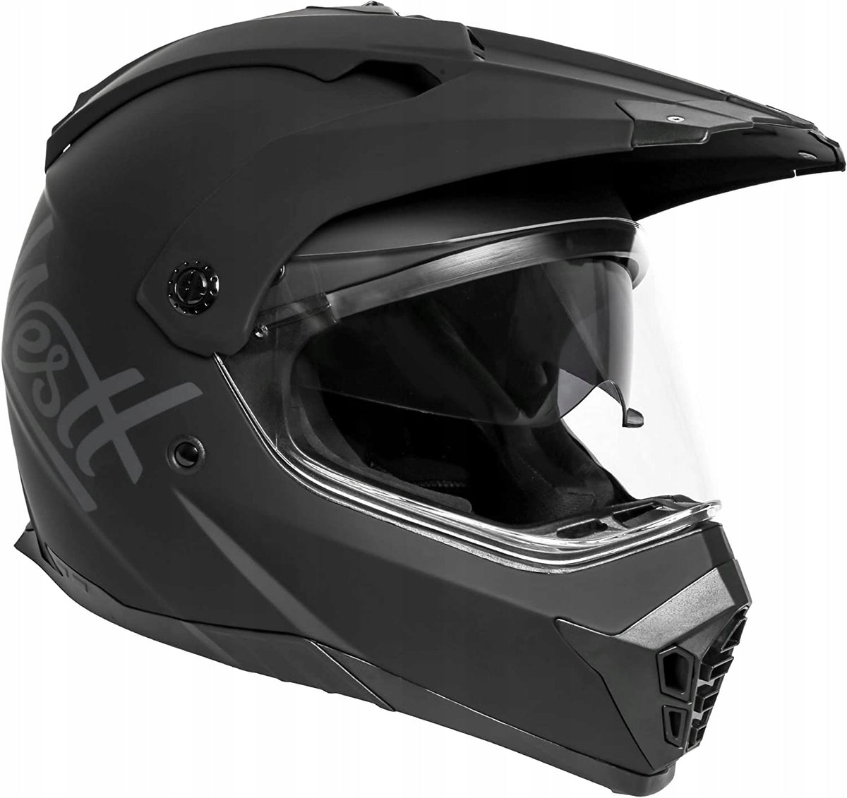WESTT CROSS X MOTORCYCLE HELMET SIZE M BLACK Packaging status original