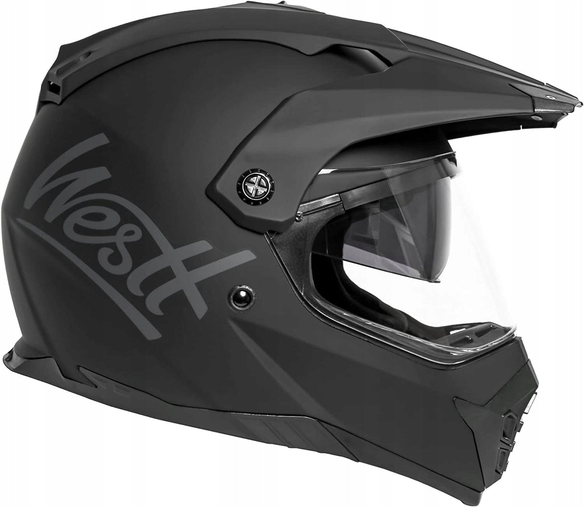 WESTT CROSS X MOTORCYCLE HELMET SIZE M BLACK