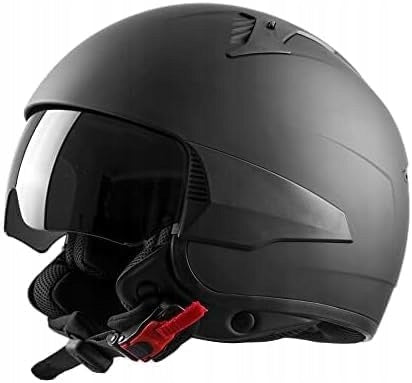 WESTT ROVER MOTORCYCLE HELMET Sun Visor Retro Matte Black S