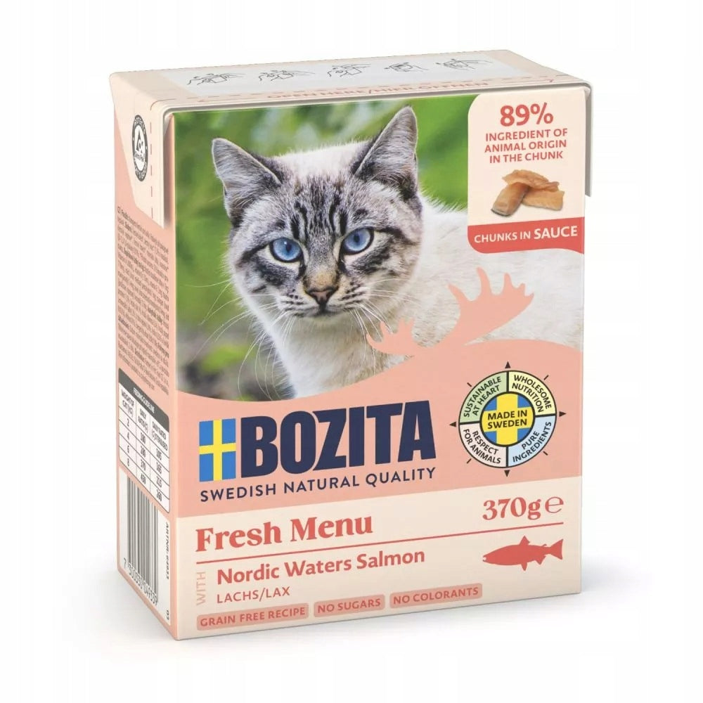 WET CAT FOOD BOZITA SALMON IN SAUCE 370G