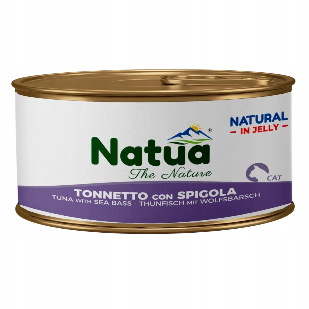 WET CAT FOOD NATURAL NATUA TUNA WITH PERCH IN JELLY 85g