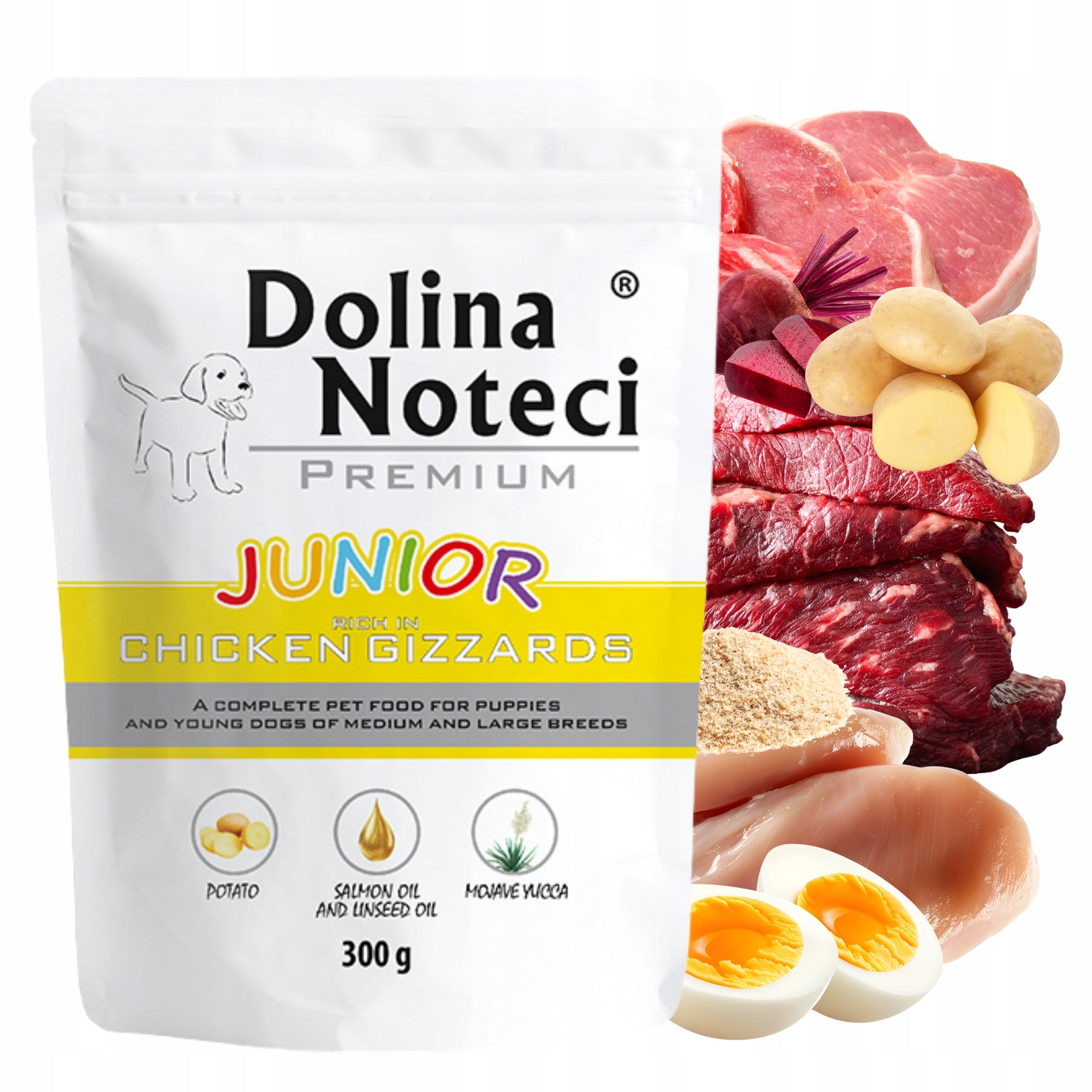 WET FOOD FOR DOGS DOLINA NOTECI JUNIOR CHICKEN 300G