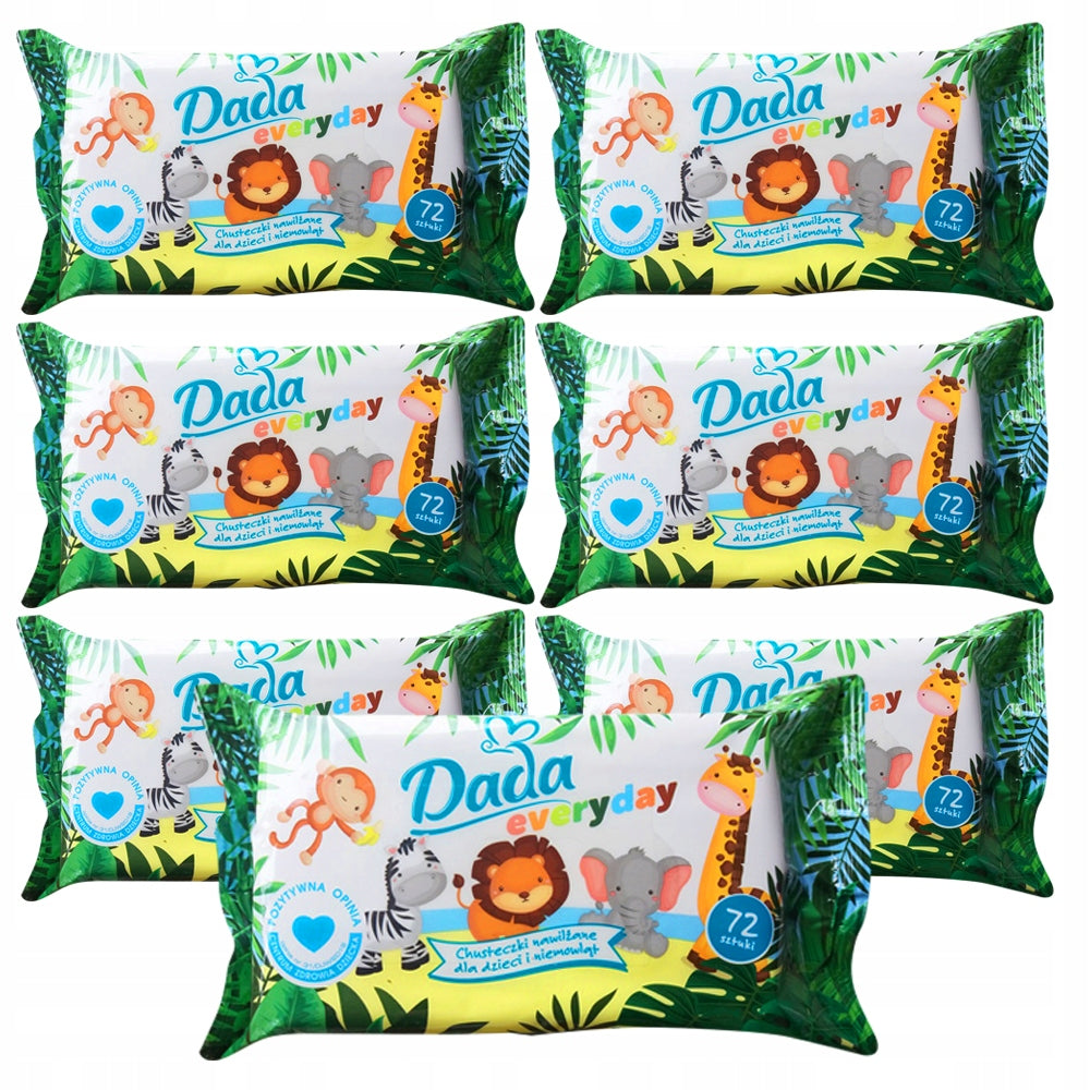 WET WIPES DADA WET SET 7x72 MEGA PAKA 504pcs + EBOOK FREEBIE Manufacturer code Chusteczki nawilżane DADA Mega Paka 7x72