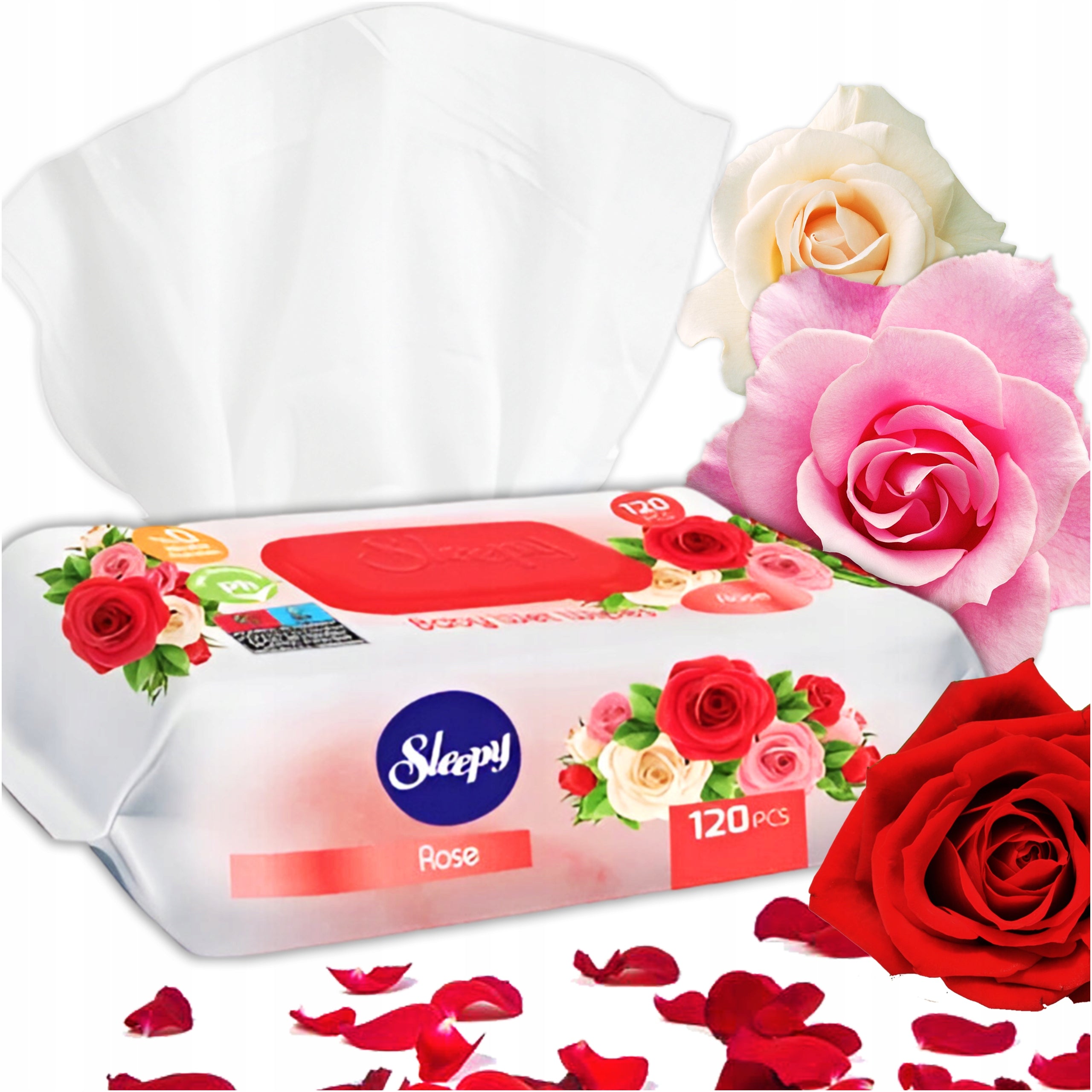 WET WIPES SLEEPY 99 WATER DELICATE BABY 1 x 120 pcs ROSE Manufacturer code ROSE