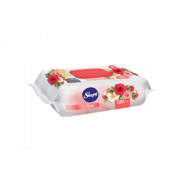 WET WIPES SLEEPY 99 WATER DELICATE BABY 1 x 120 pcs ROSE