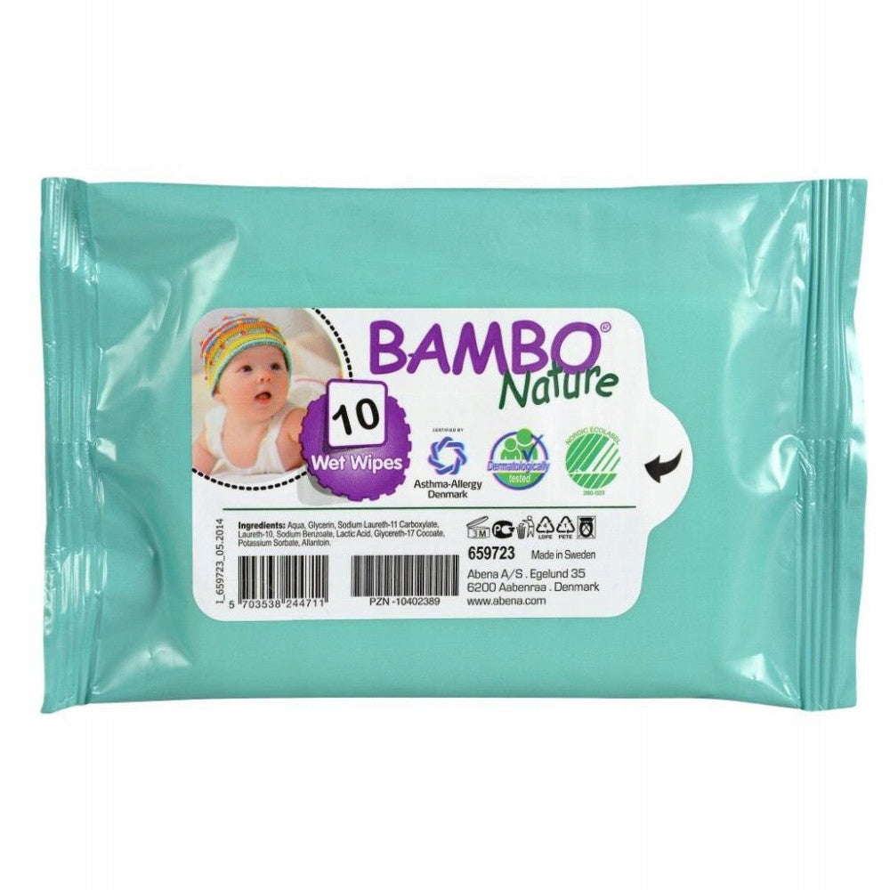 WET WIPES WET TRAVEL ECO 10 PIECES
