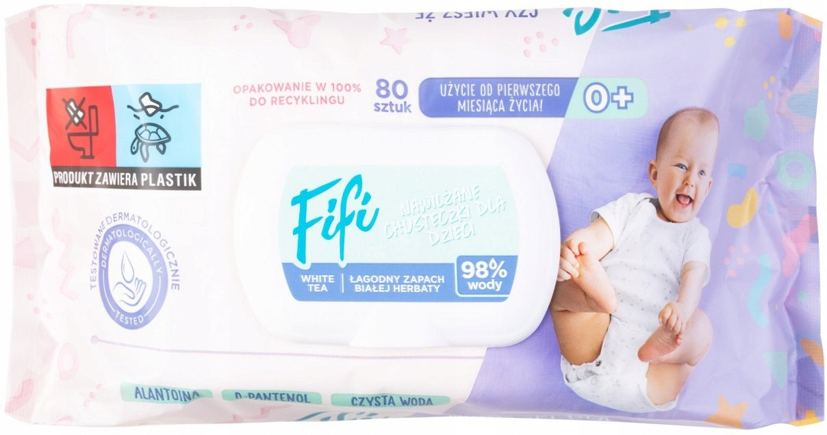 WET WIPES WITH WATER 98% ALLANTOIN 80PCS