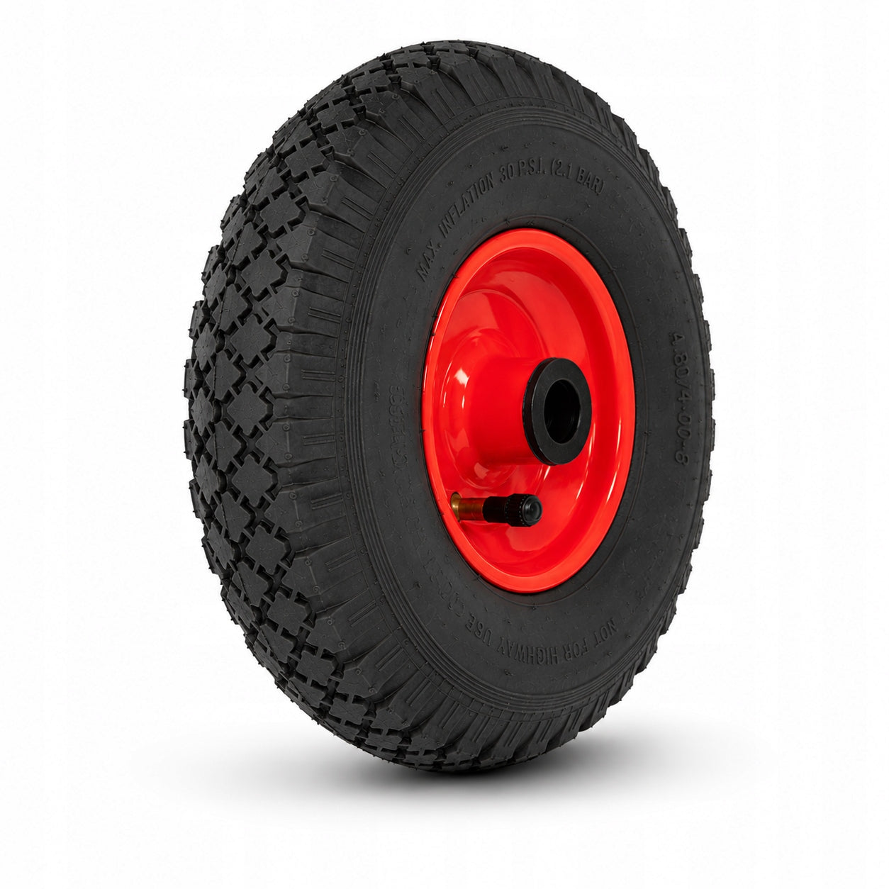 WHEEL CIRCLE fi20 FOR WHEELBARROW TROLLEY STRONG 3,00/4 WITH INNER TUBE PUMPED 4 CANVAS
