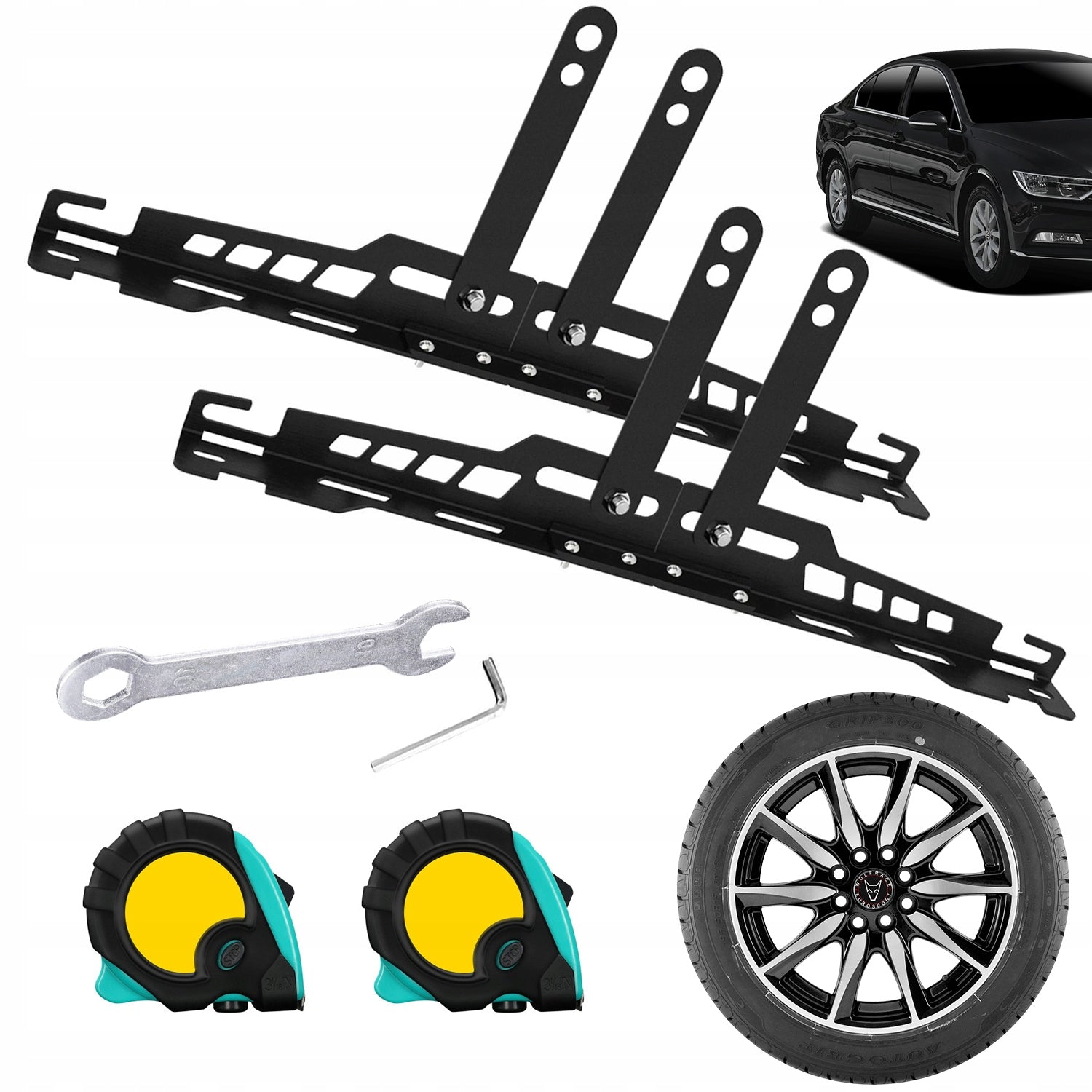 WHEEL CONVERGENCE SETTING DEVICE WITH 3M MEASURING CUPS FOR CARS