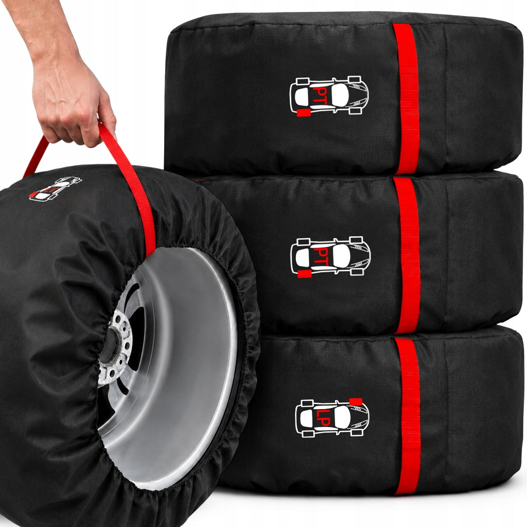 WHEEL COVERS TIRES RIMS 17-20 INCHES SET 4PCS CASE MARKING HANDLE