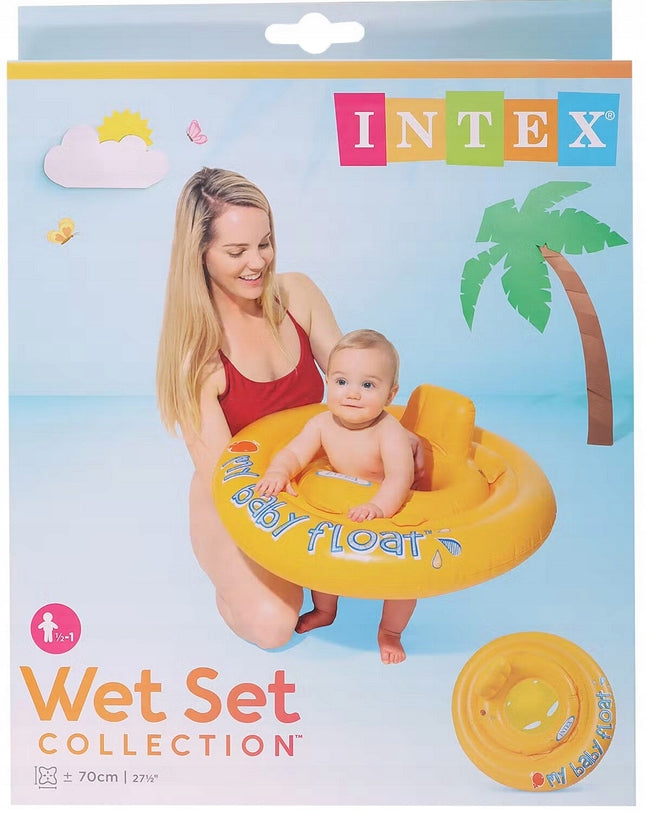 WHEEL FOR BABIES SWIMMING LEARNING SEAT WITH BACKREST INTEX from 6m+ Packaging status original