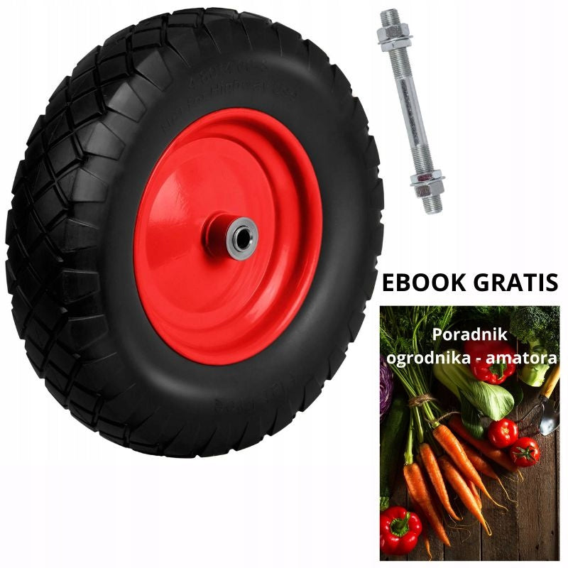 WHEEL FOR WHEELBARROW FULL TUBELESS 400x8 EAN (GTIN) 5903890615888