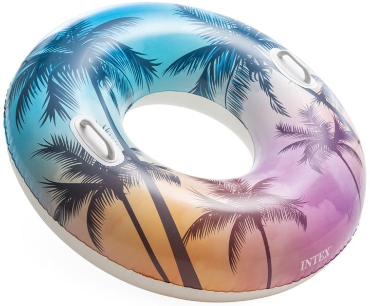 WHEEL INFLATABLE LARGE WATER MATTRESS FOR SWIMMING POOL CIRCLE 97CM XXL HANDLE Manufacturer code 58263