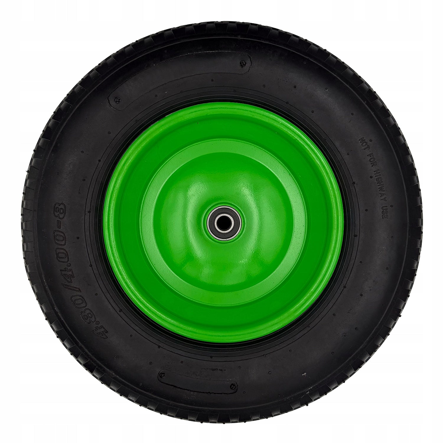 WHEEL WHEELBARROW WHEEL PUMPED WITH 4.00-8 400-8 400x8 INNER TUBE AXLE Brand XMaster