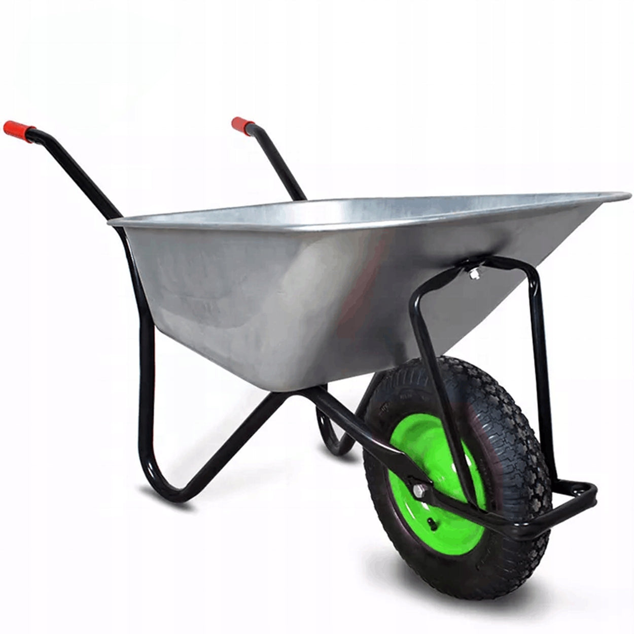 WHEEL WHEELBARROW WHEEL PUMPED WITH 4.00-8 400-8 400x8 INNER TUBE AXLE Length 0.1 m