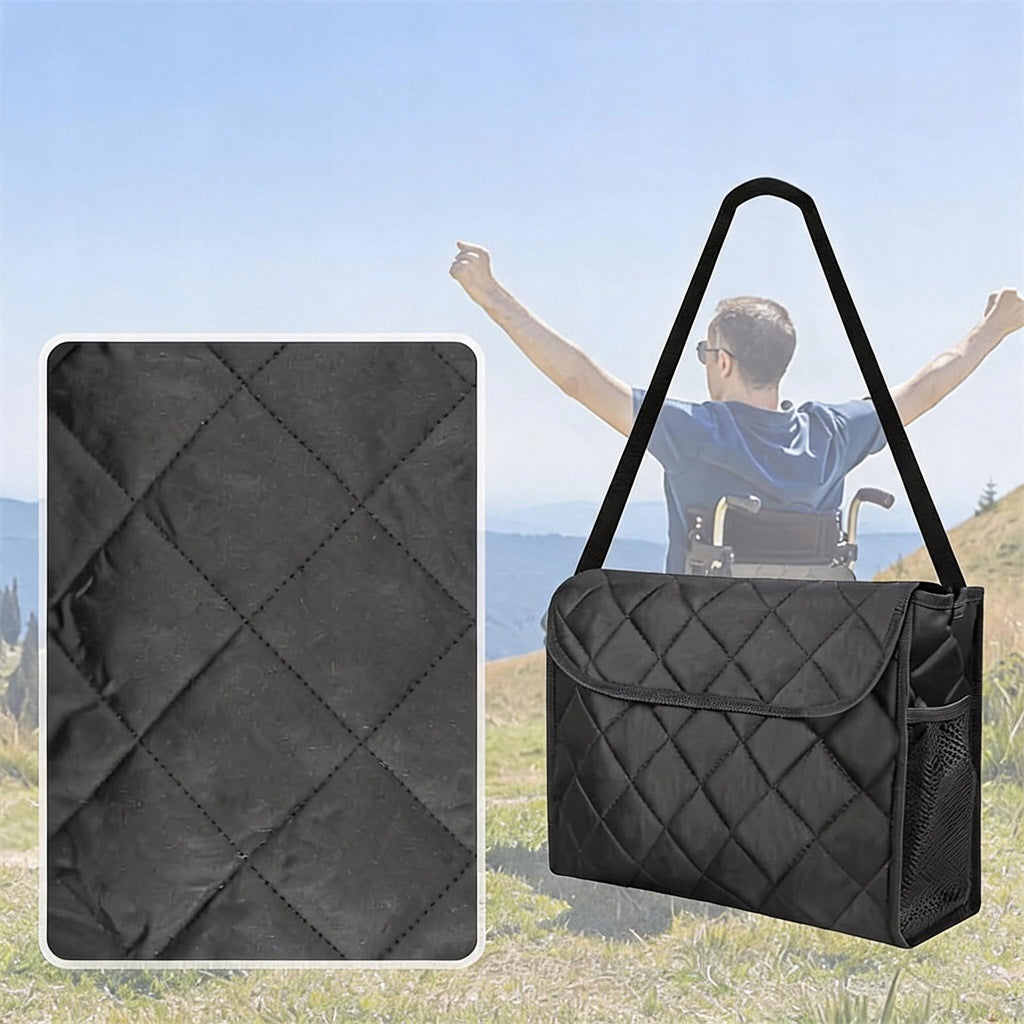 WHEELCHAIR BAG FOR BACKREST UNIVERSAL POCKETS Height 29 cm